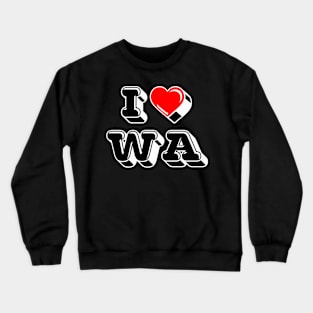 I Love Washington Crewneck Sweatshirt